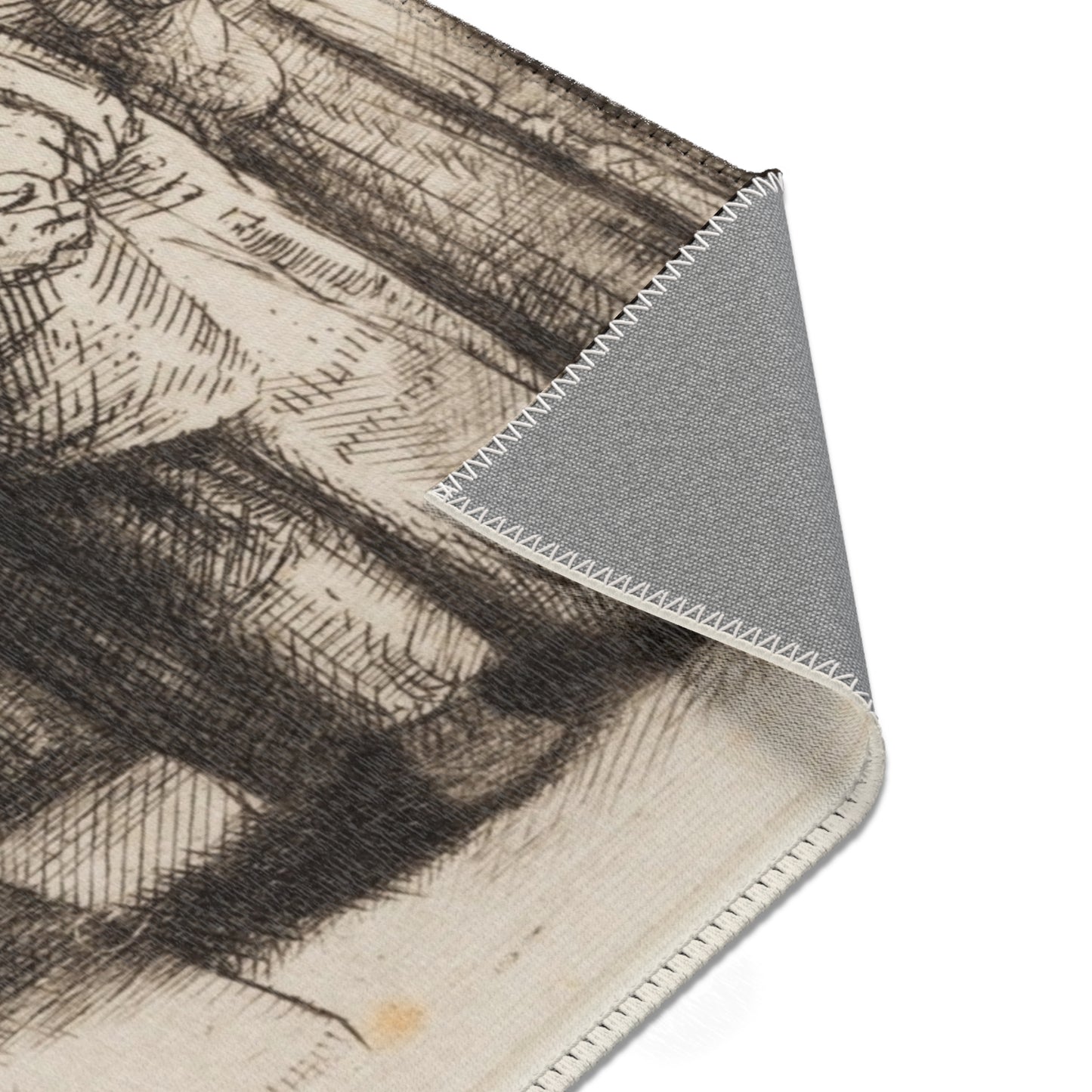 Rembrandt van Rijn - Jews in the Synagogue | Area Rug
