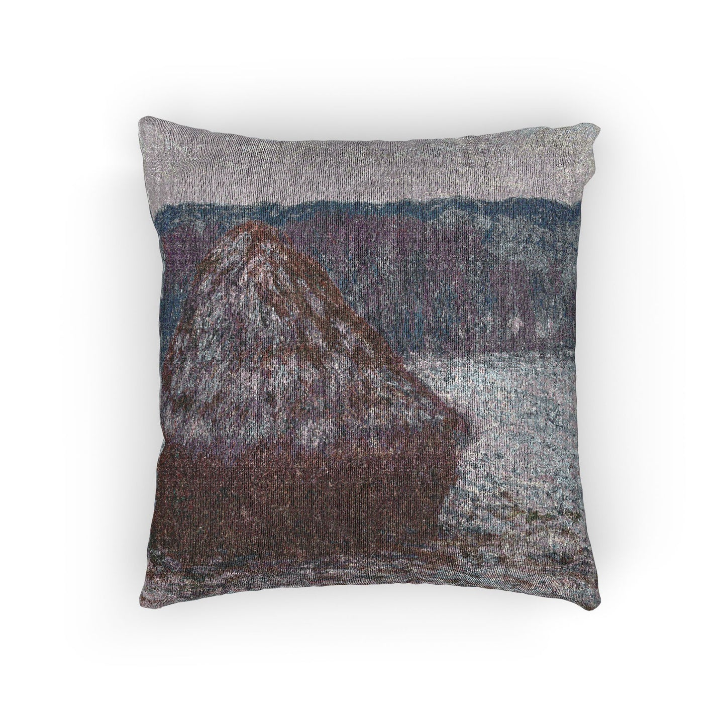Claude Monet - Stack of Wheat | Woven Pillow