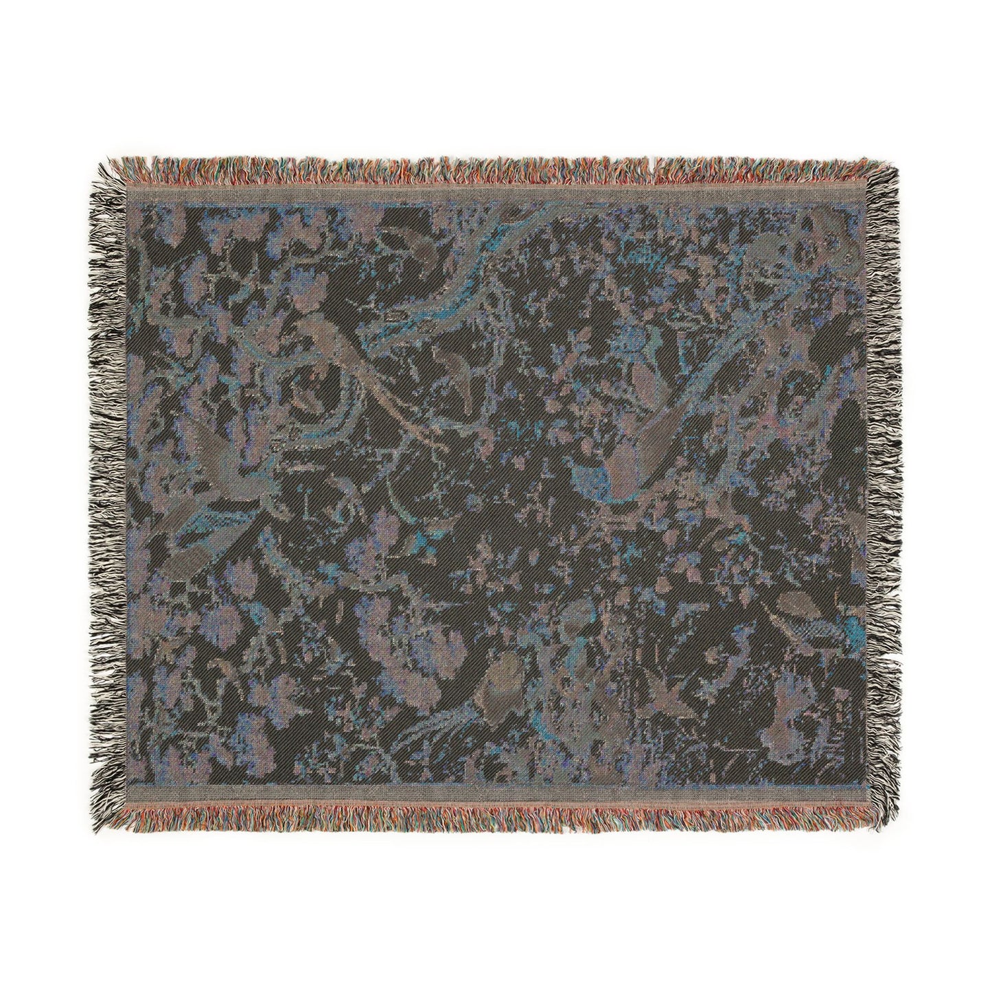 A Myriad of Birds Woven Throw Blanket