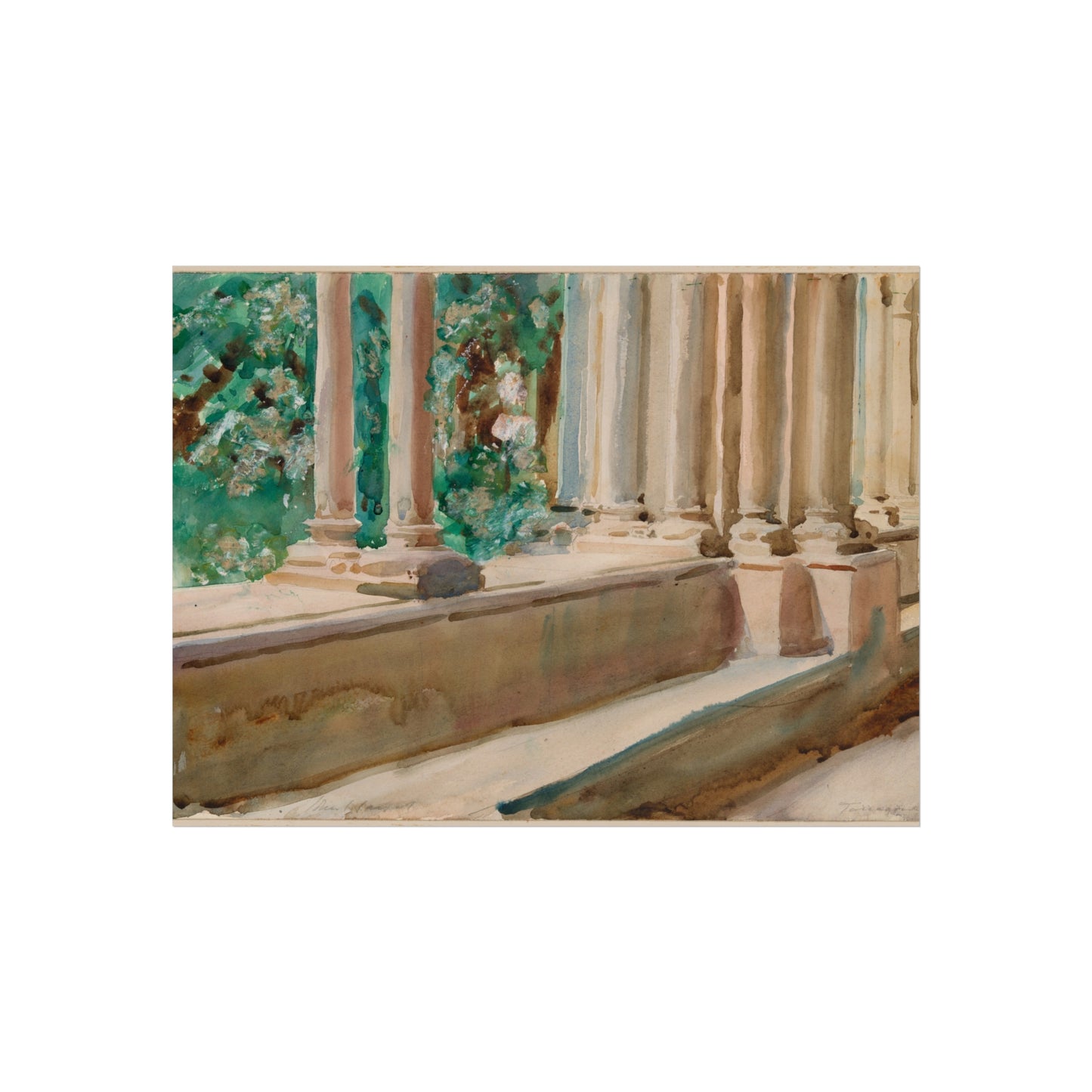 John Singer Sargent - Tarragona Terrace and Garden | Fine Art Poster