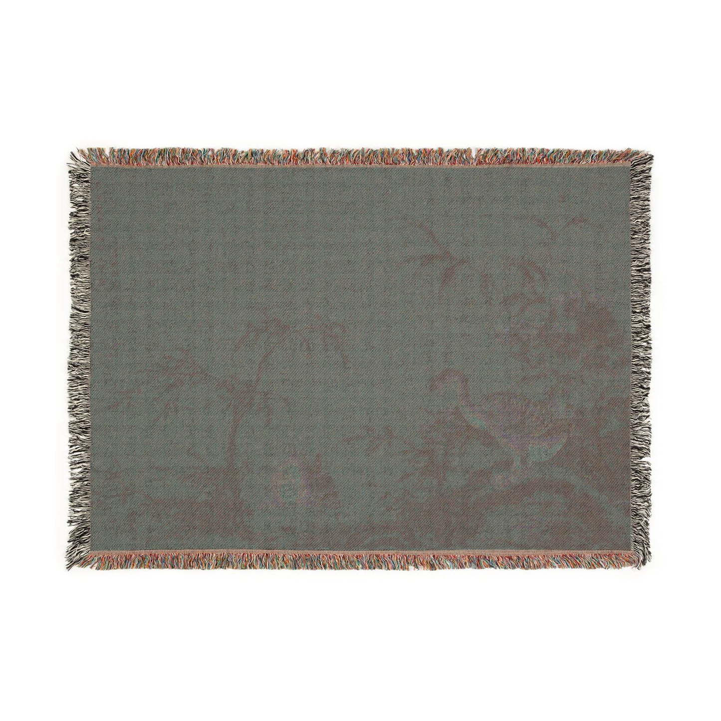 041_geese-on-a-riverbank | Woven Tapestry Blanket