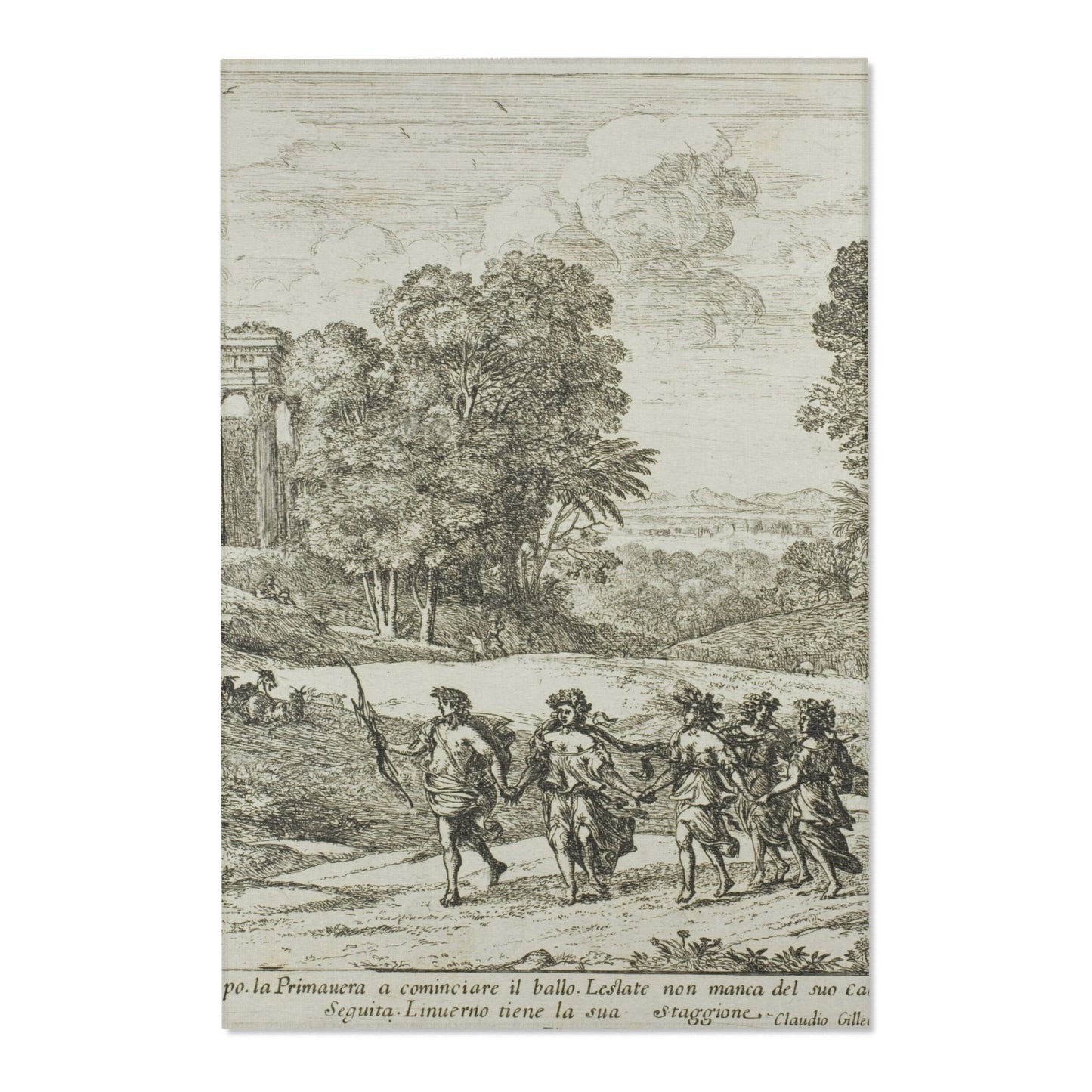 Claude Lorrain - Time, Apollo and the Seasons | Area Rug