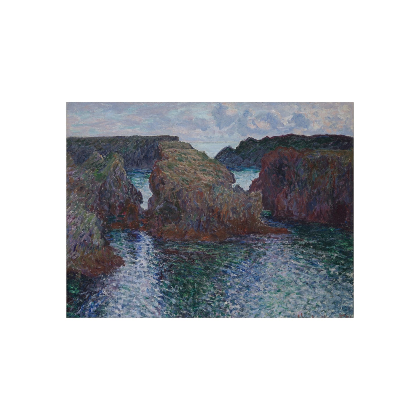Claude Monet - Rocks at Port-Goulphar, Belle-Île | Fine Art Poster