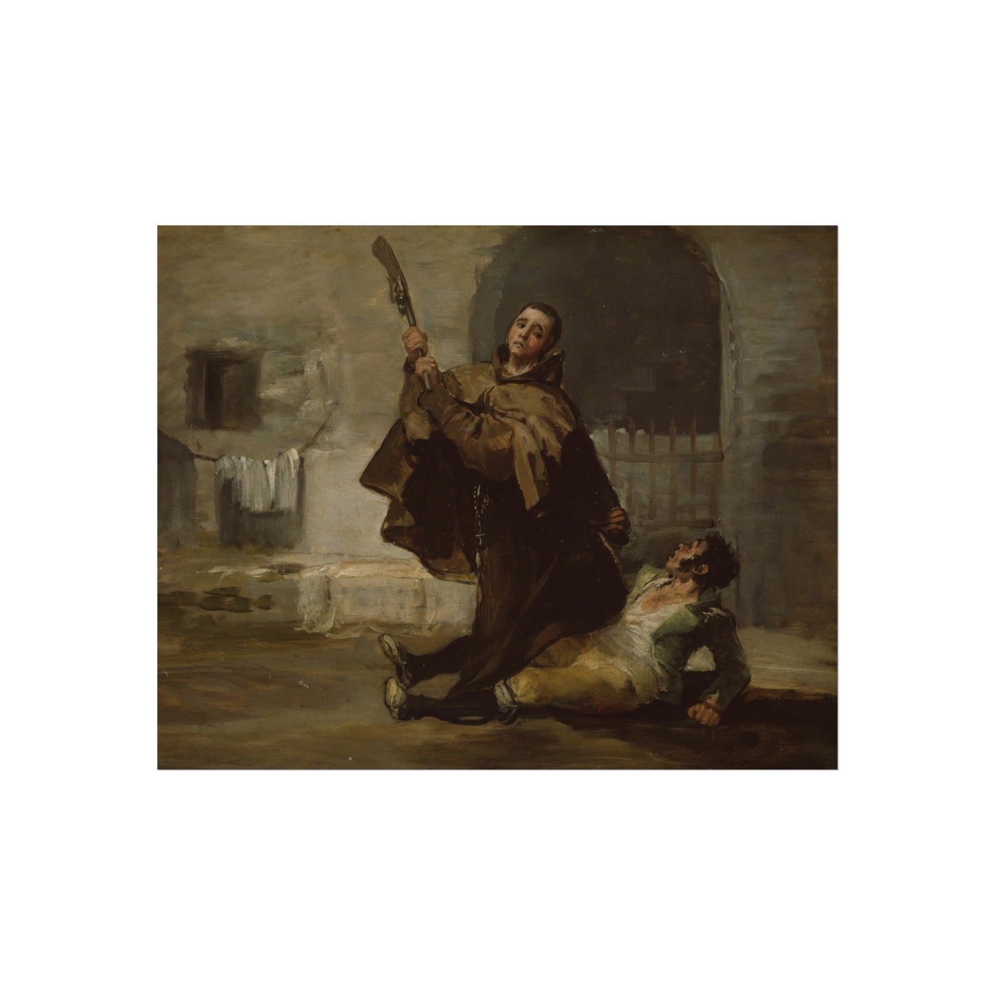 Francisco José de Goya y Lucientes - Friar Pedro Clubs El Maragato with the Butt of the Gun | Fine Art Poster