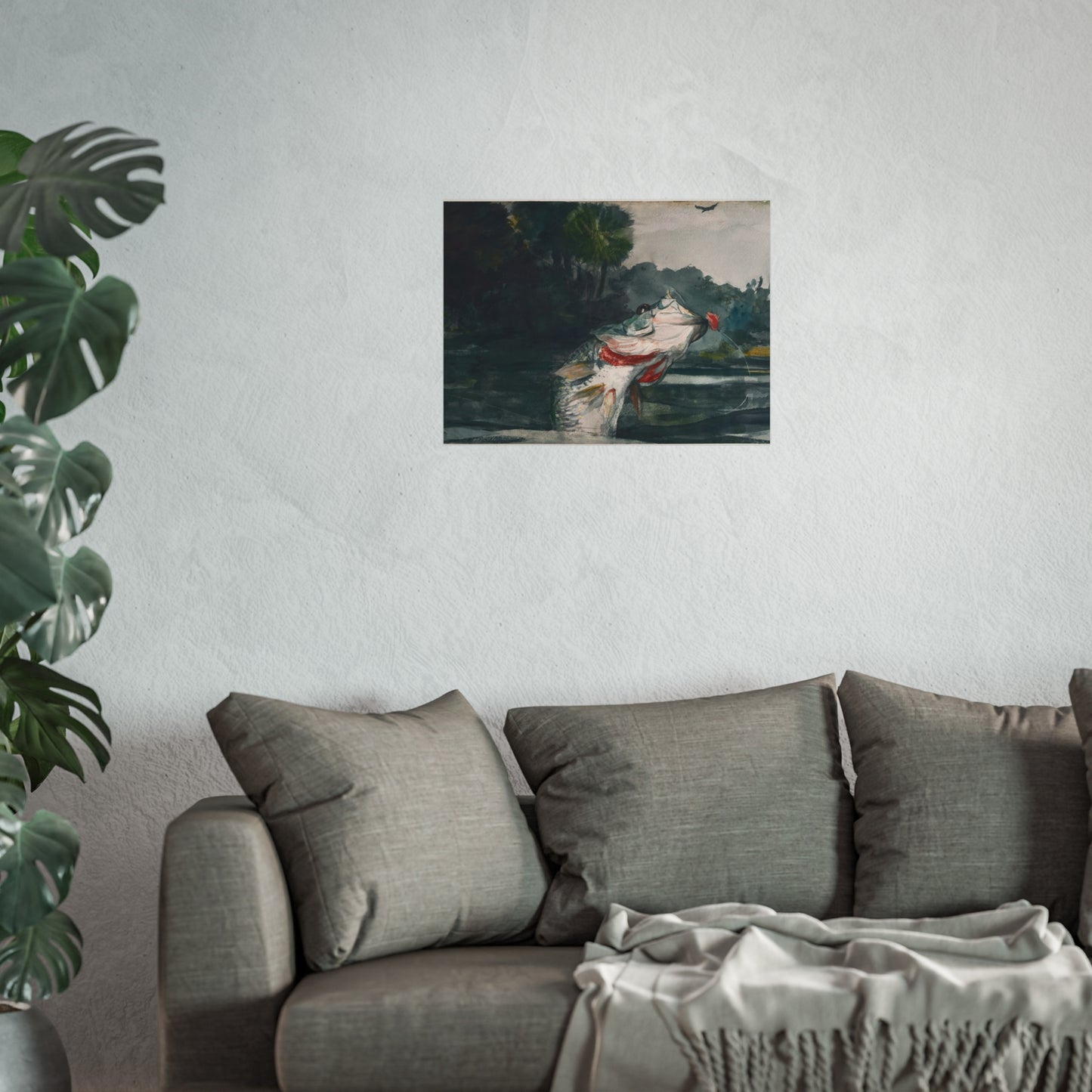 Winslow Homer - Life-Size Black Bass | Fine Art Poster