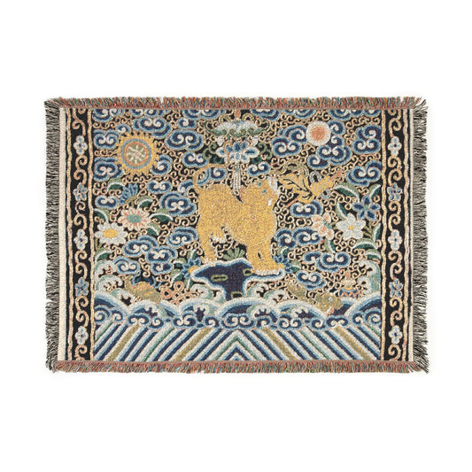 Rank Badge with Tiger Tapestry Blanket