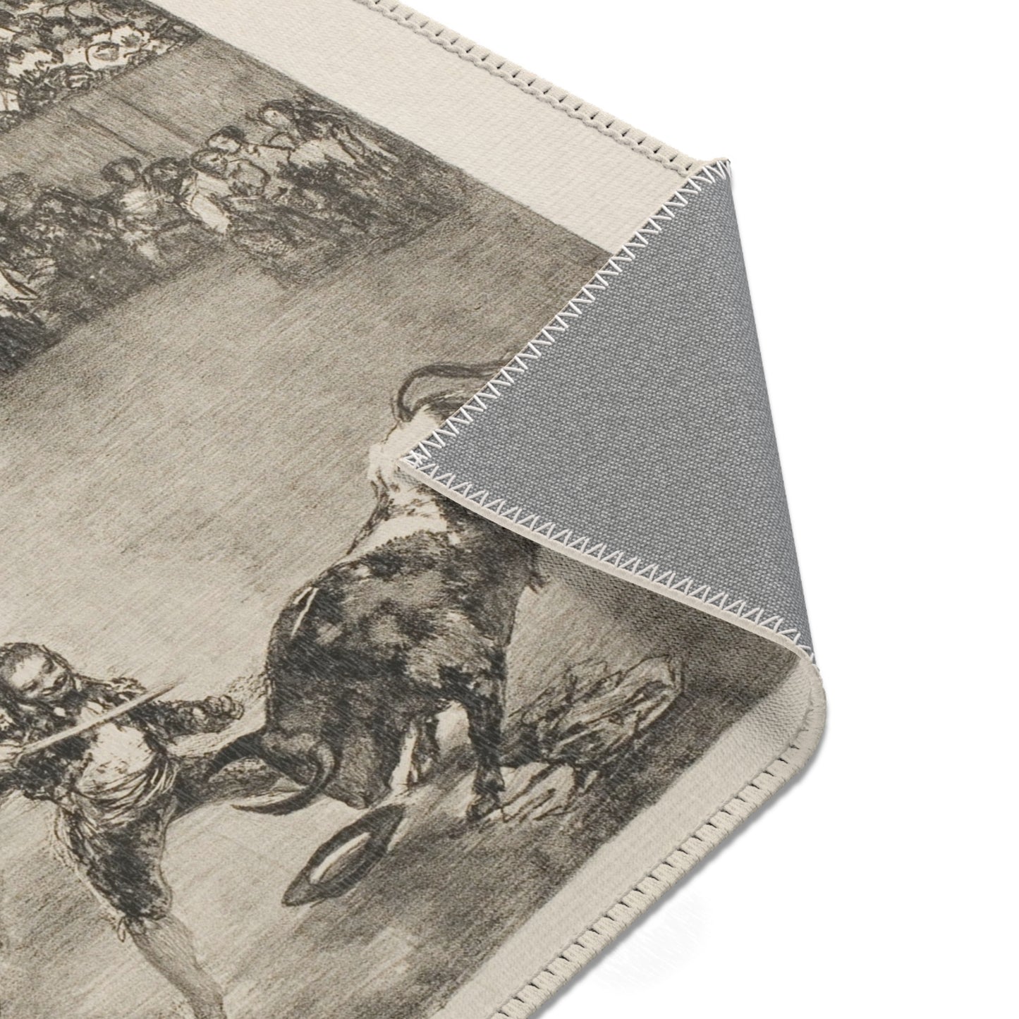 Francisco José de Goya y Lucientes - Bullfight in a divided ring, from The Bulls of Bordeaux | Area Rug