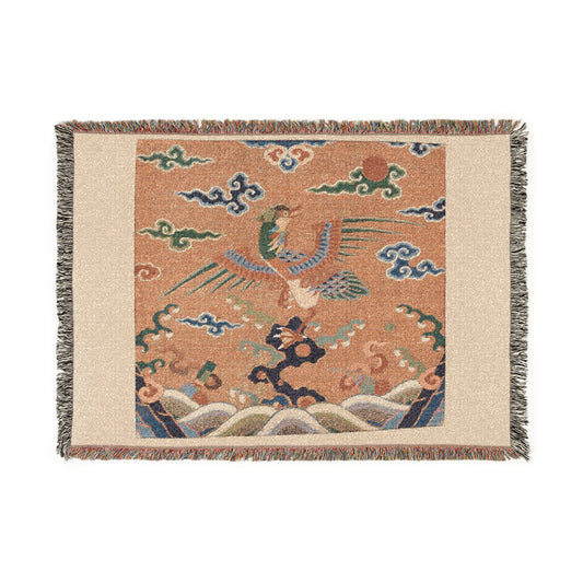 Rank Badge with Mandarin Duck Tapestry Blanket