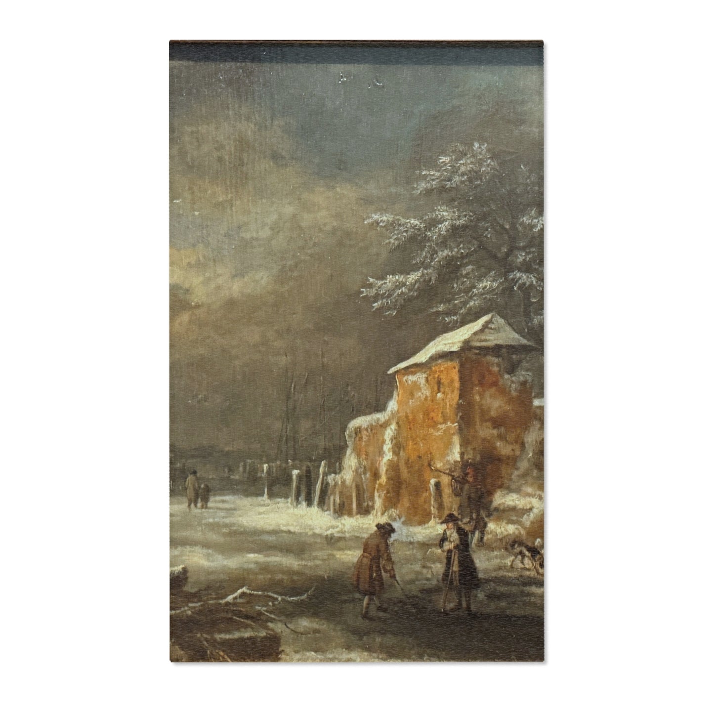 Hamburg, Kunsthalle, Jacob van Ruisdael, Winterlandschaft | Area Rug