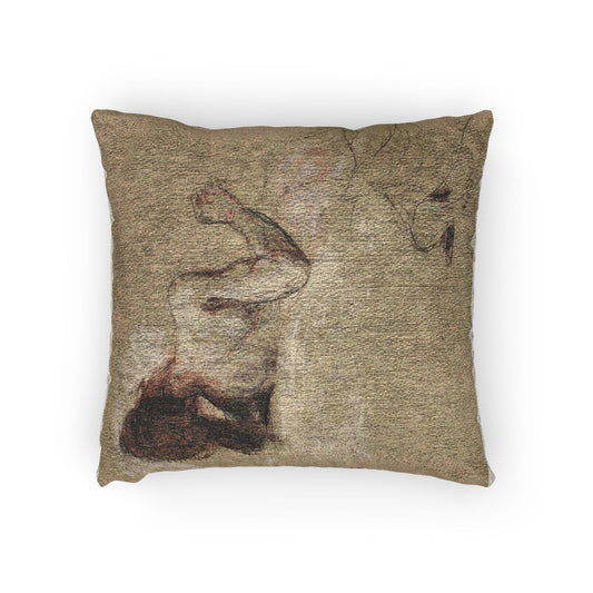 Crouching Woman — Delacroix Pillow