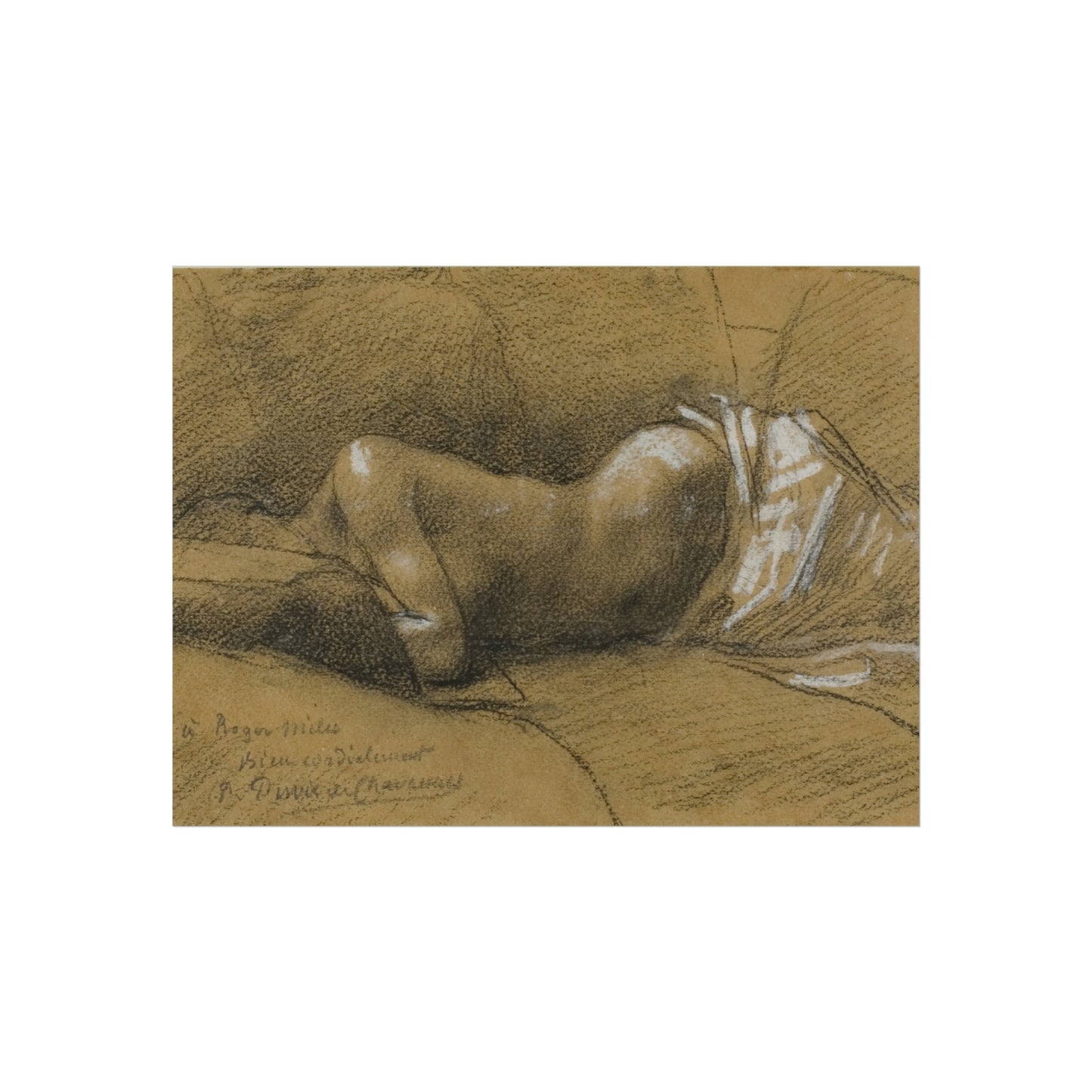 Pierre Puvis de Chavannes - Study of a Sleeping Woman | Fine Art Poster