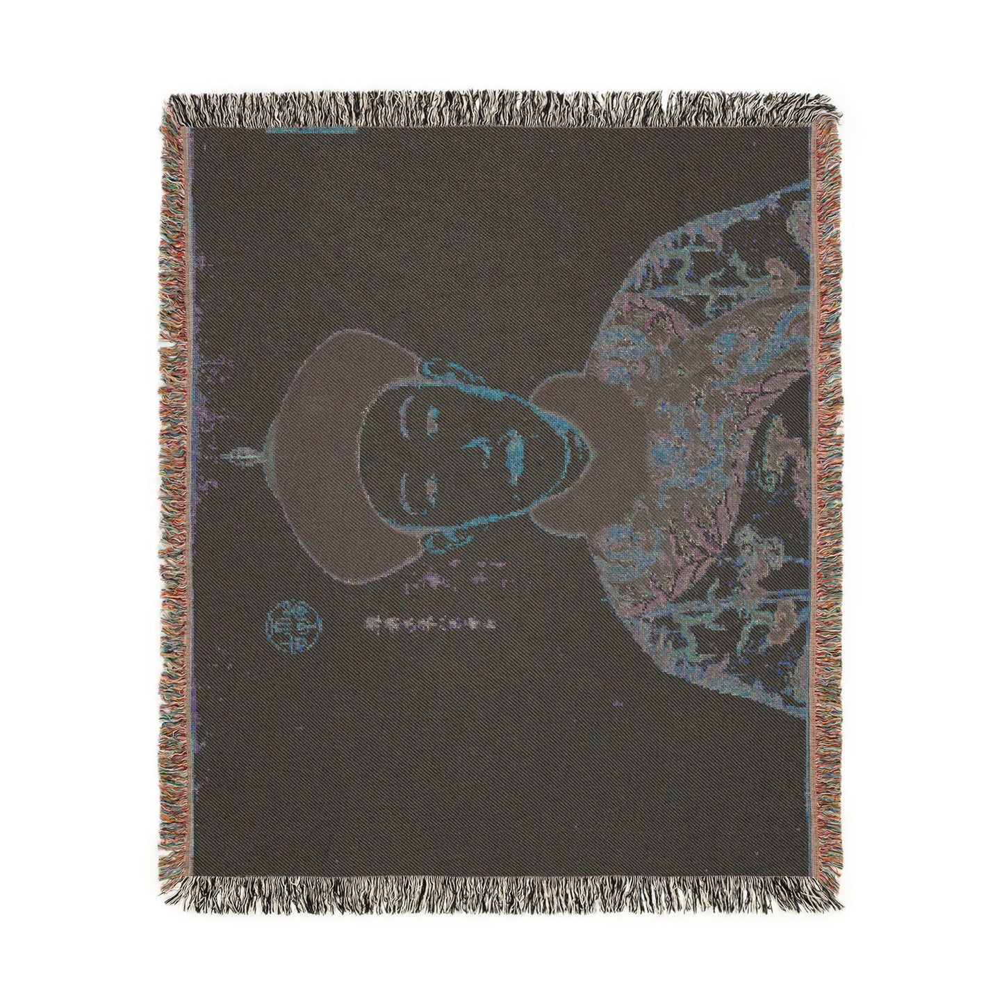 082_portraits-of-the-qianlong-emperor-and-his-tw | Woven Tapestry Blanket