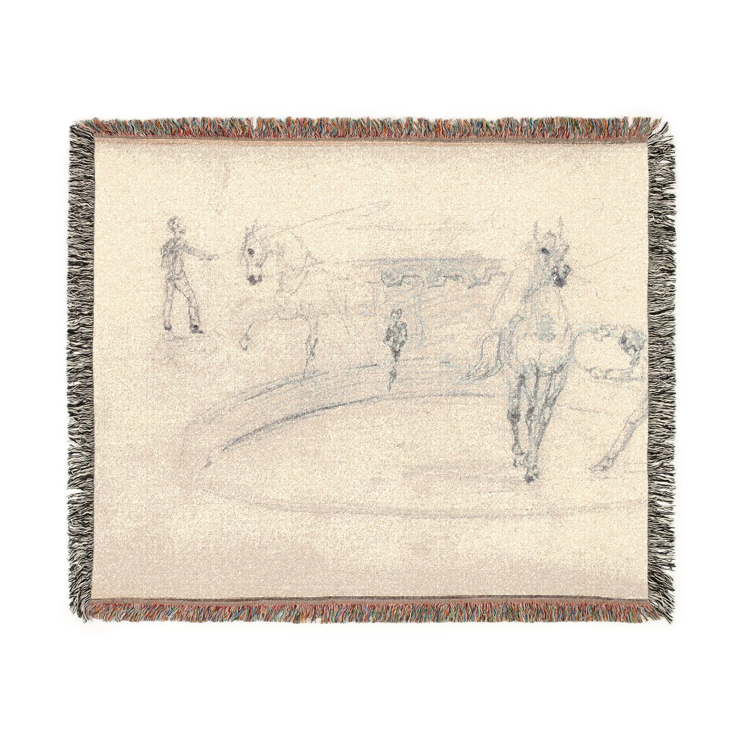 Henri de Toulouse-Lautrec - Sketchbook, 1880 | Woven Tapestry Blanket