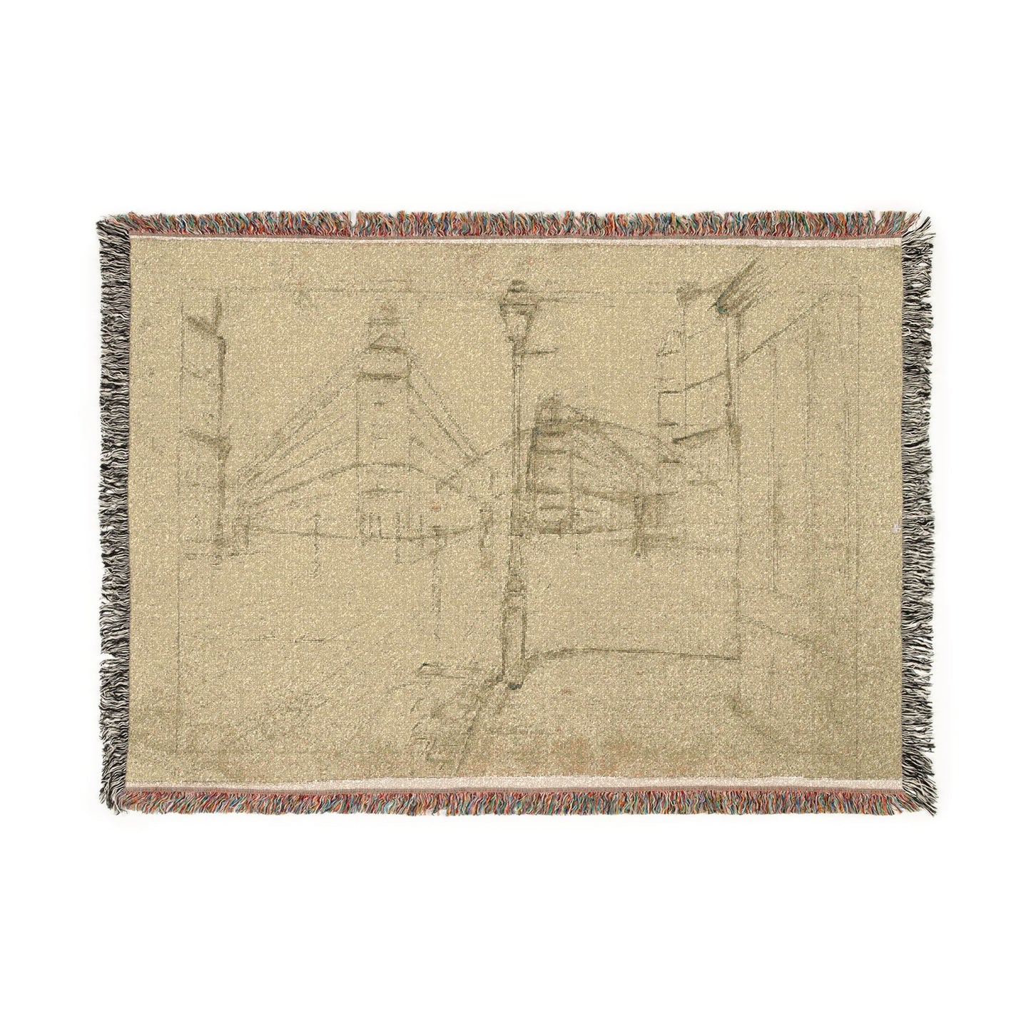 Gustave Caillebotte - Study for Paris Street; Rainy Day | Woven Tapestry Blanket