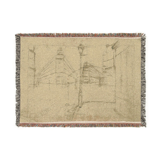 Study for Paris Street — Caillebotte Tapestry Blanket