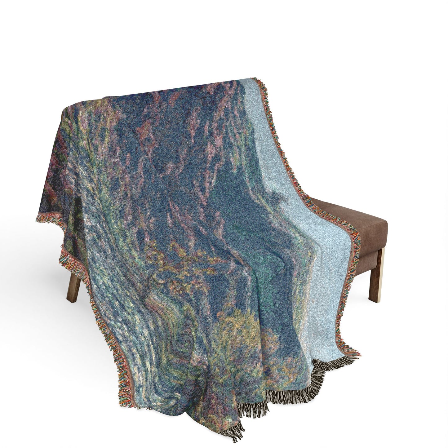 Claude Monet - The Petite Creuse River | Woven Tapestry Blanket