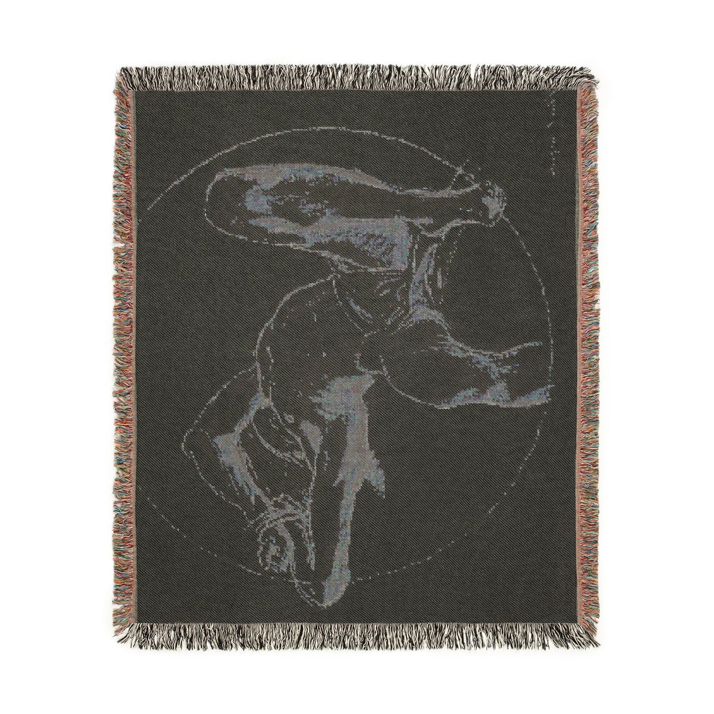 John Singer Sargent - Bound Man (recto); Sketch of Bound Man (verso) | Woven Tapestry Blanket