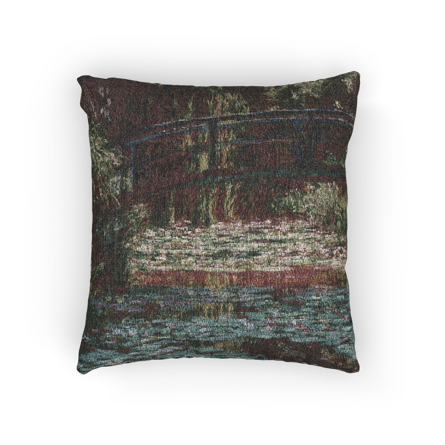 Claude Monet - Water Lily Pond | Woven Pillow