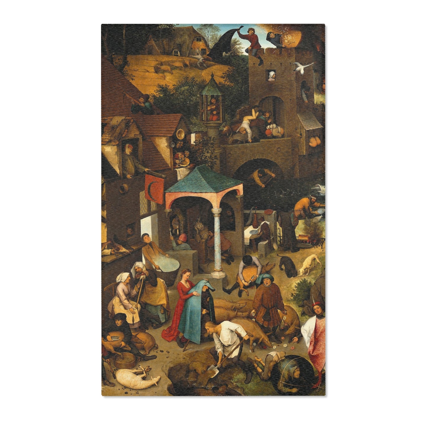 Pieter Brueghel the Elder - The Dutch Proverbs - Google Art Project | Area Rug