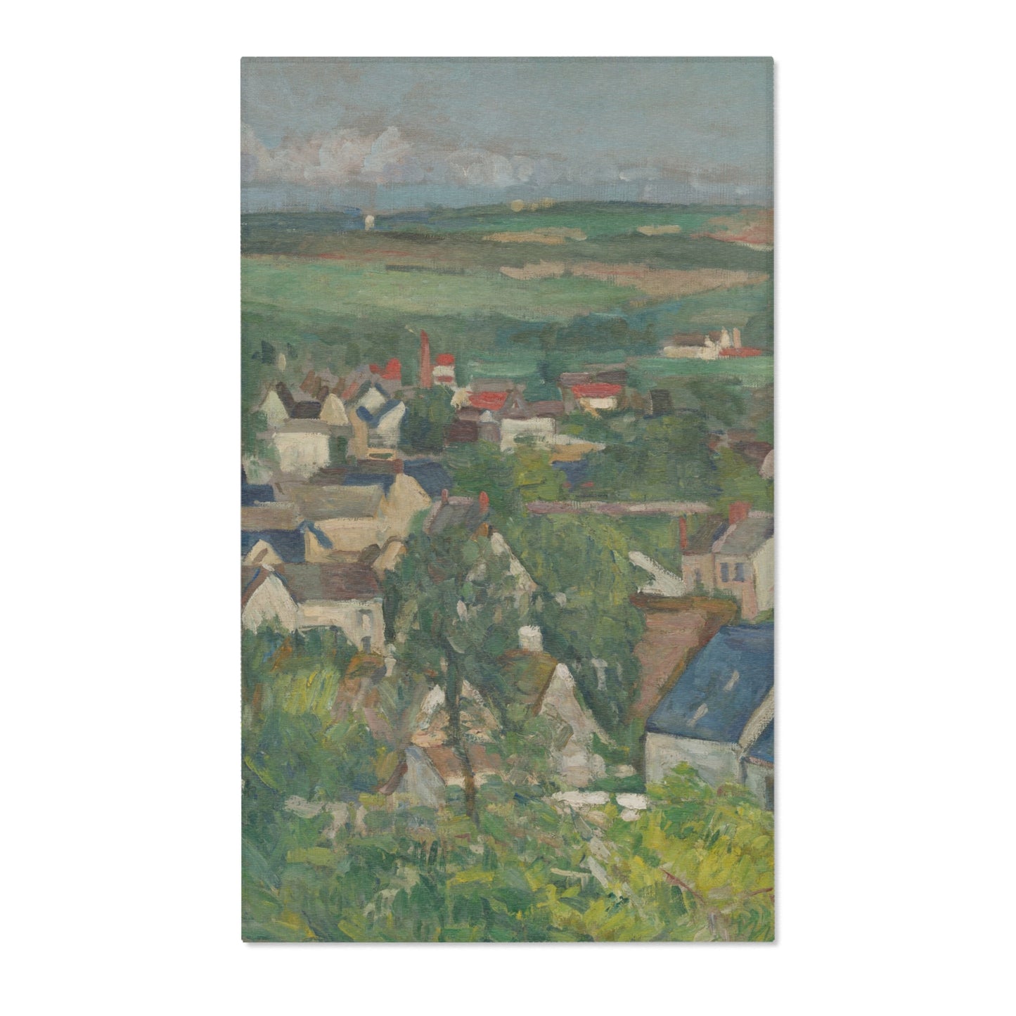 Paul Cezanne - Auvers, Panoramic View | Area Rug
