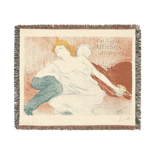Debauchery (Second Plate) — Toulouse-Lautrec Tapestry Blanket