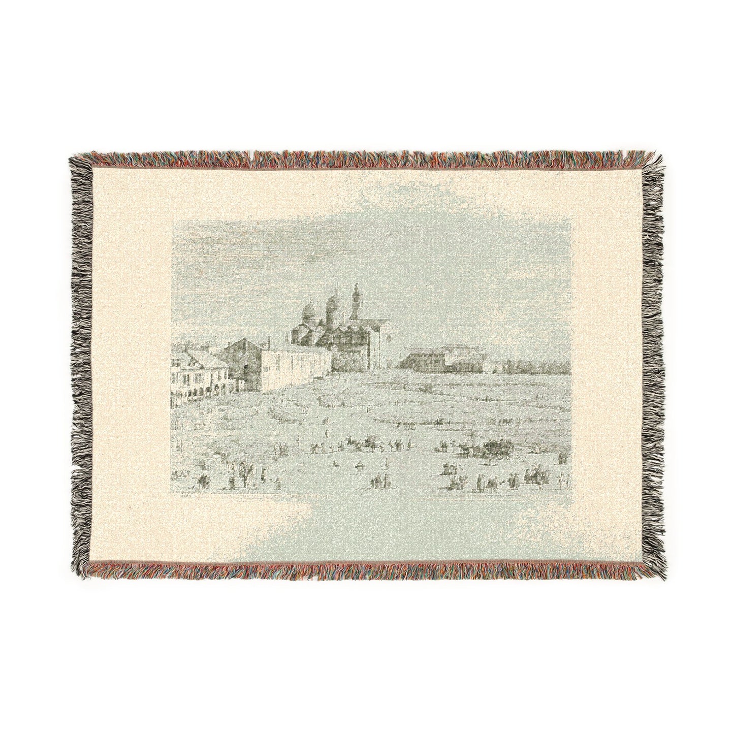 Canaletto - S. Giustina in prà della Vale, from Vedute | Woven Tapestry Blanket