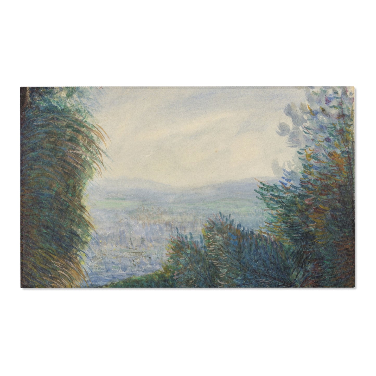 Pierre-Auguste Renoir - The Auvers Valley on the Oise River | Area Rug