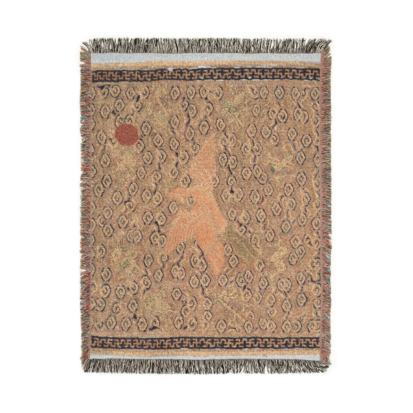 133_rank-badge-buzi | Woven Tapestry Blanket