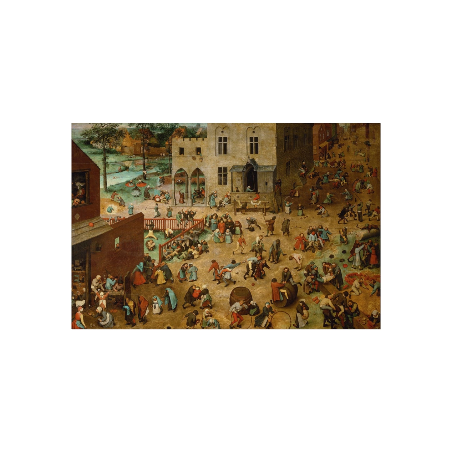 Pieter Bruegel the Elder - Children’s Games - Google Art Project | Fine Art Poster