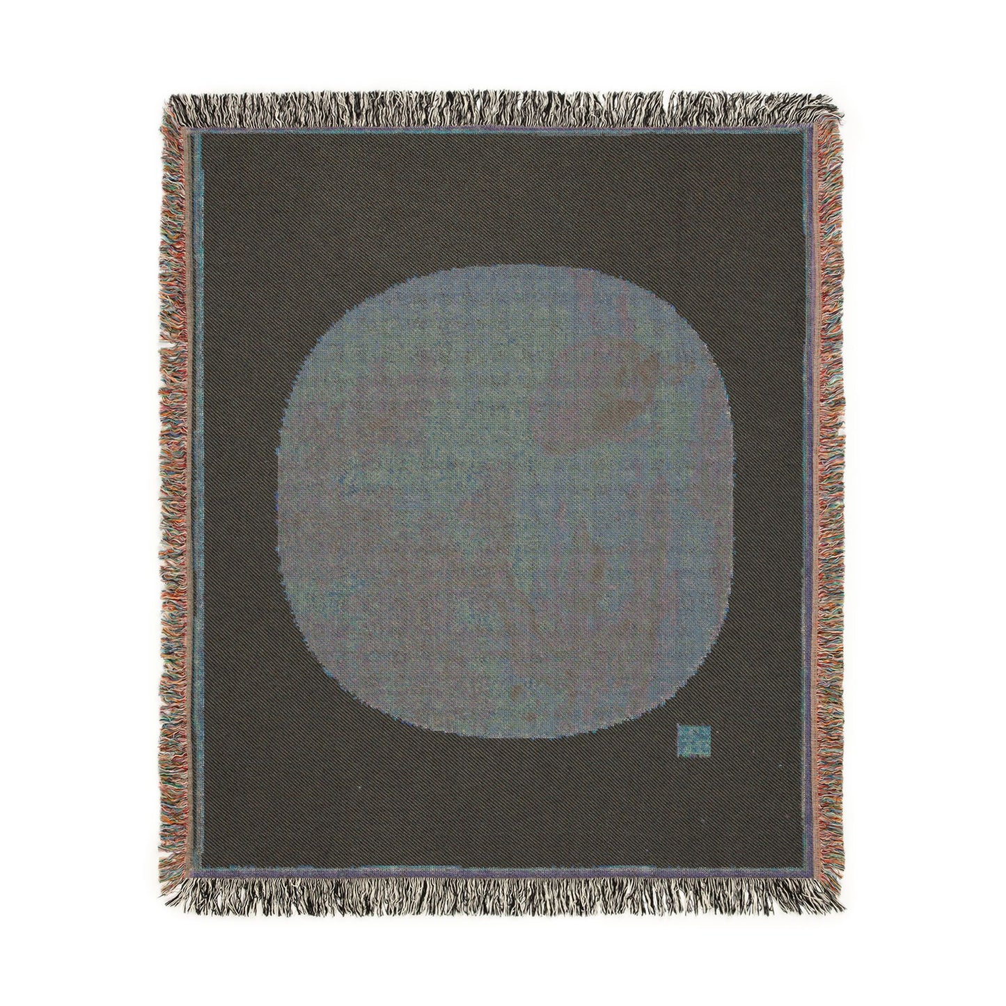 101_man-buffalo-and-calf | Woven Tapestry Blanket