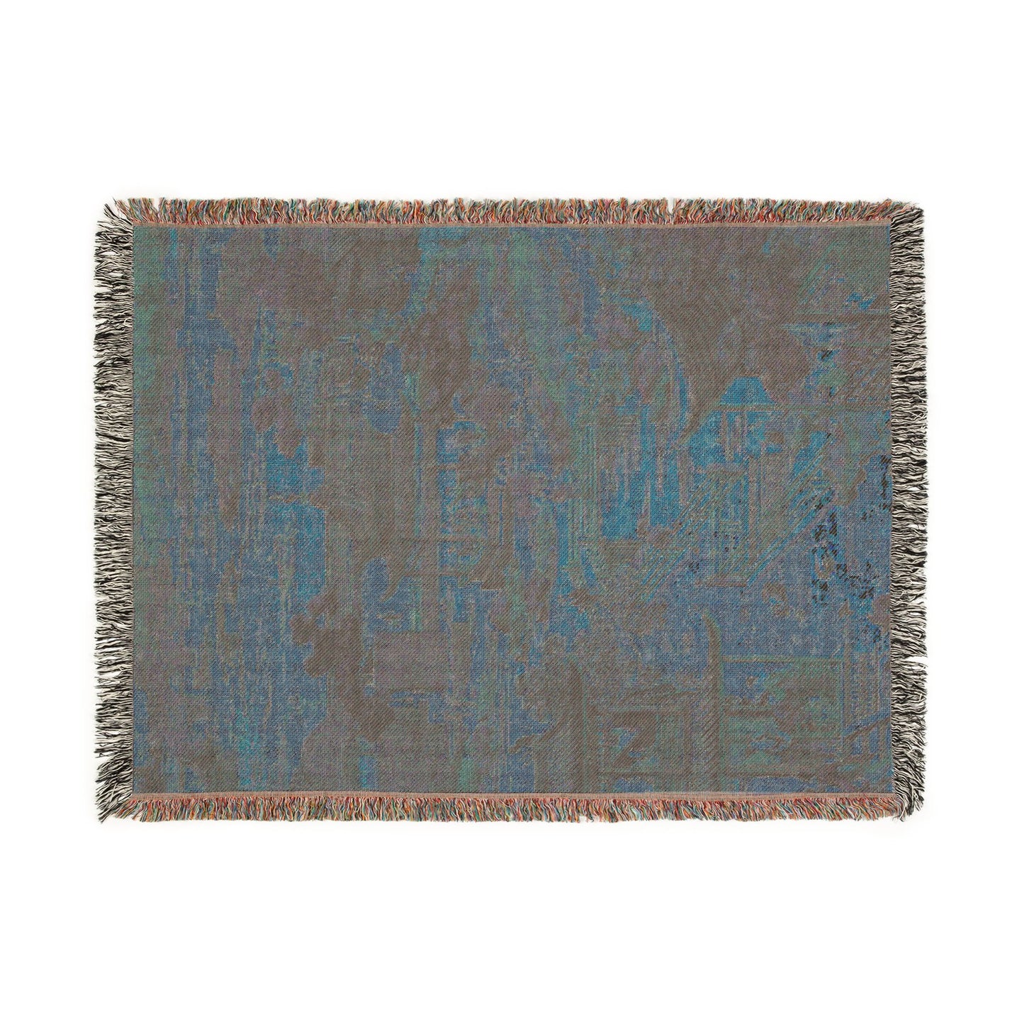 Scenic View of Suzhou Woven Throw Blanket