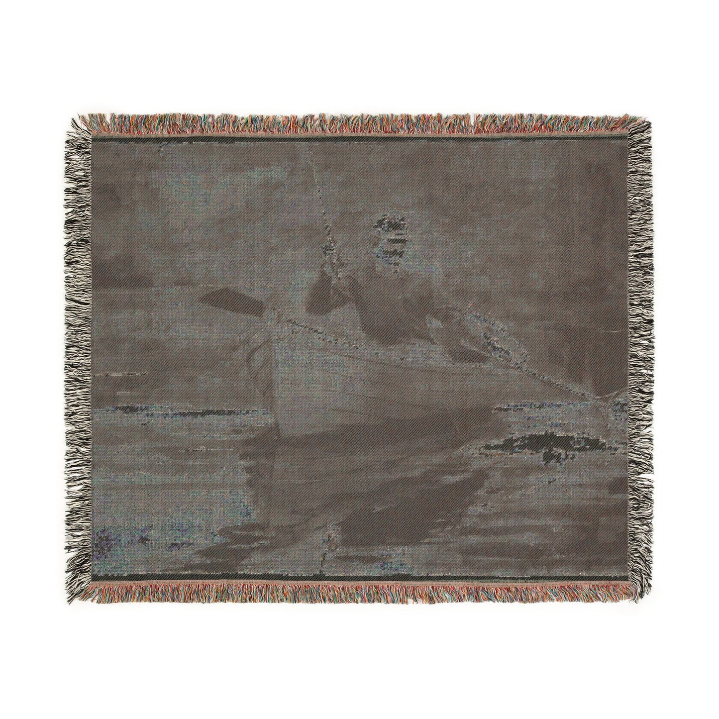Winslow Homer - Netting the Fish | Woven Tapestry Blanket