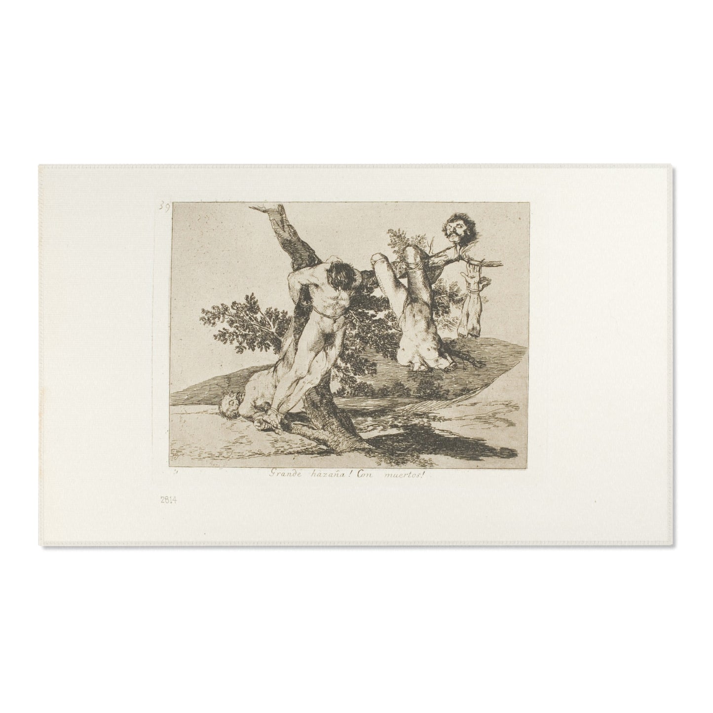 Francisco José de Goya y Lucientes - A Heroic Feat! With Dead Men!, plate 39 from The Disasters of War | Area Rug