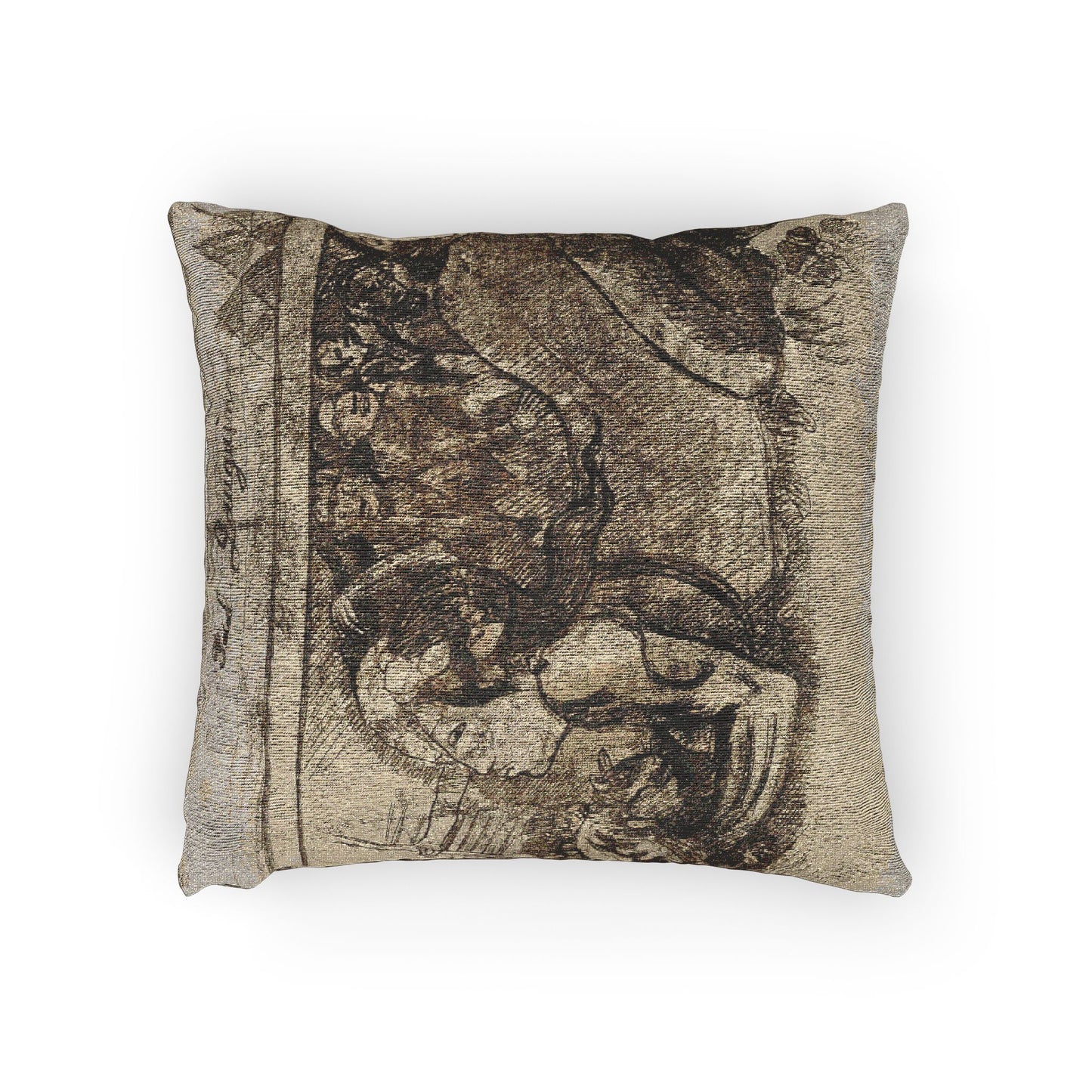 Paul Gauguin - Woman with a Cat | Woven Pillow