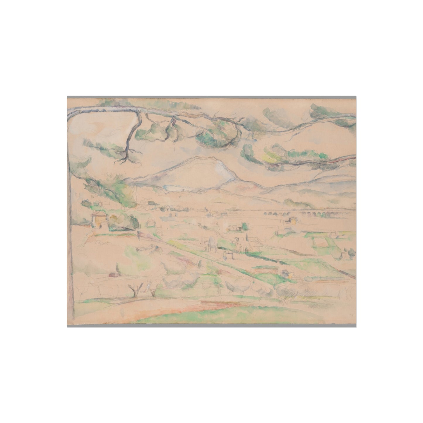 Paul Cezanne - Montagne Sainte-Victoire (The Arc Valley) | Fine Art Poster