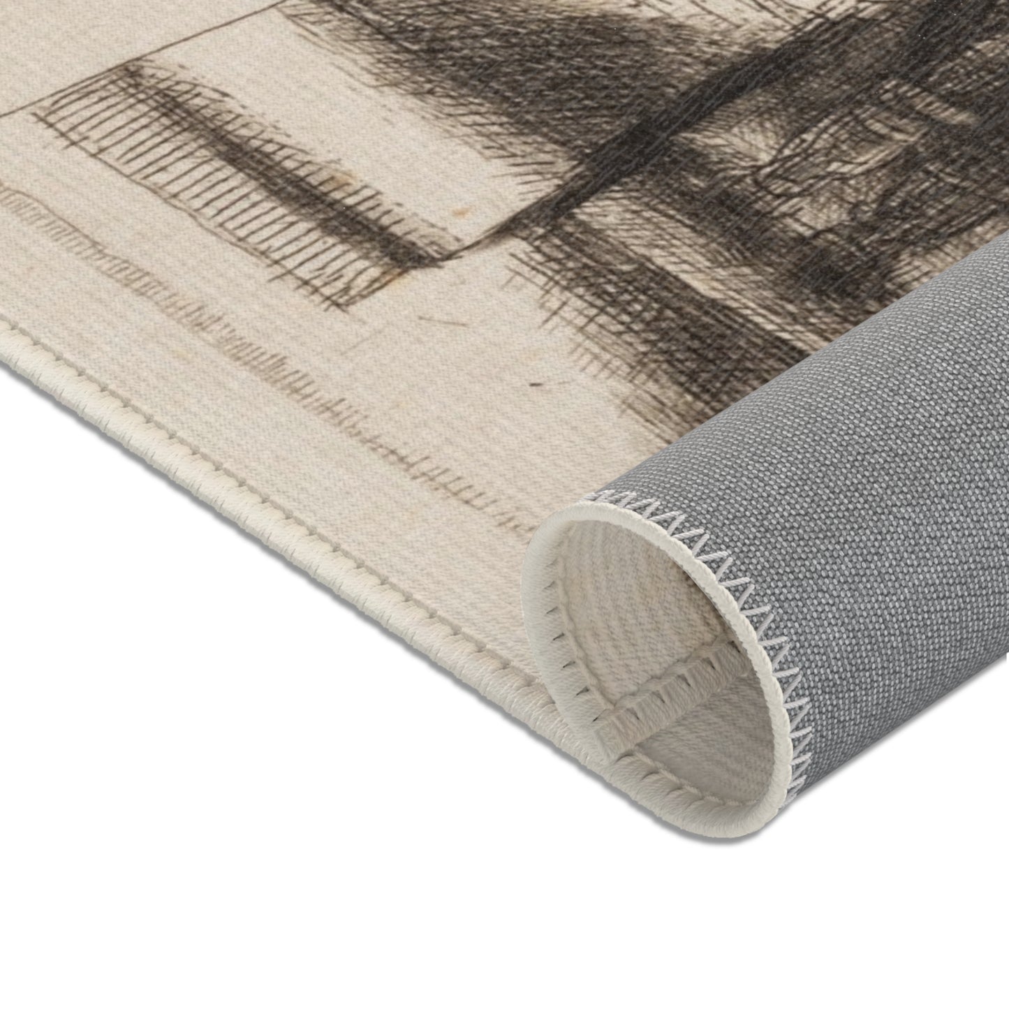 Rembrandt van Rijn - Jews in the Synagogue | Area Rug