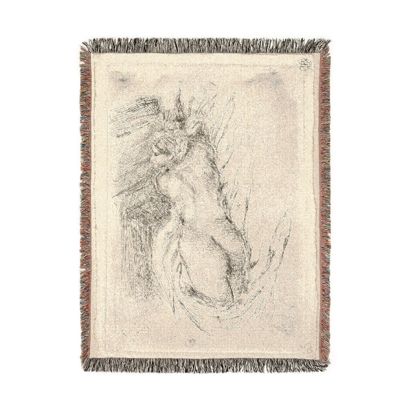Eugène Delacroix - Study of a Woman Seen from the Back | Tapestry Blanket