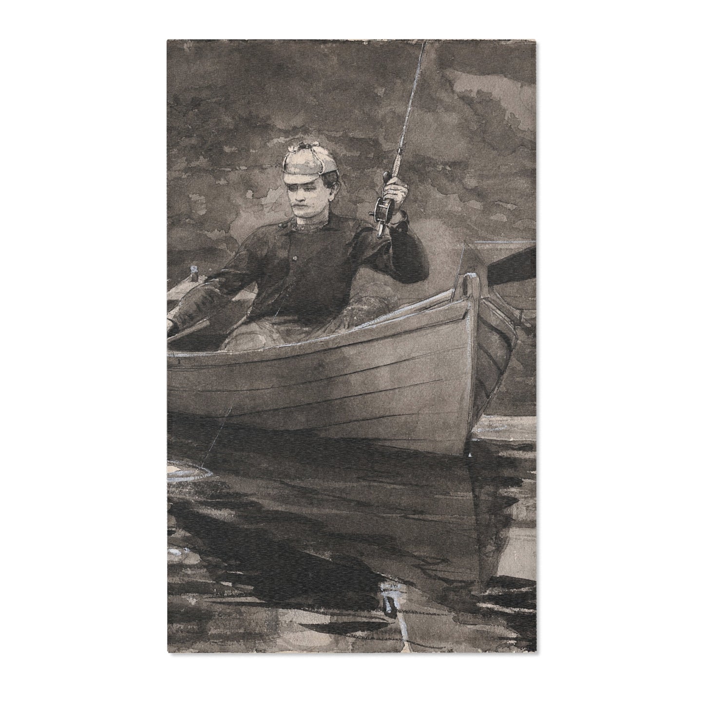 Winslow Homer - Netting the Fish | Area Rug