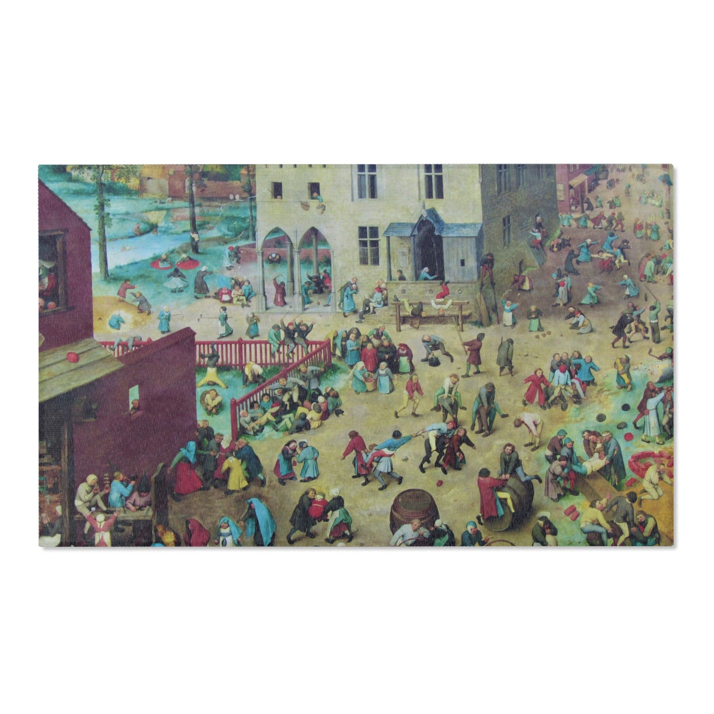 -2022-02-07 Children's Games, Pieter Bruegel the Elder, West Street, Cromer, Norfolk | Area Rug