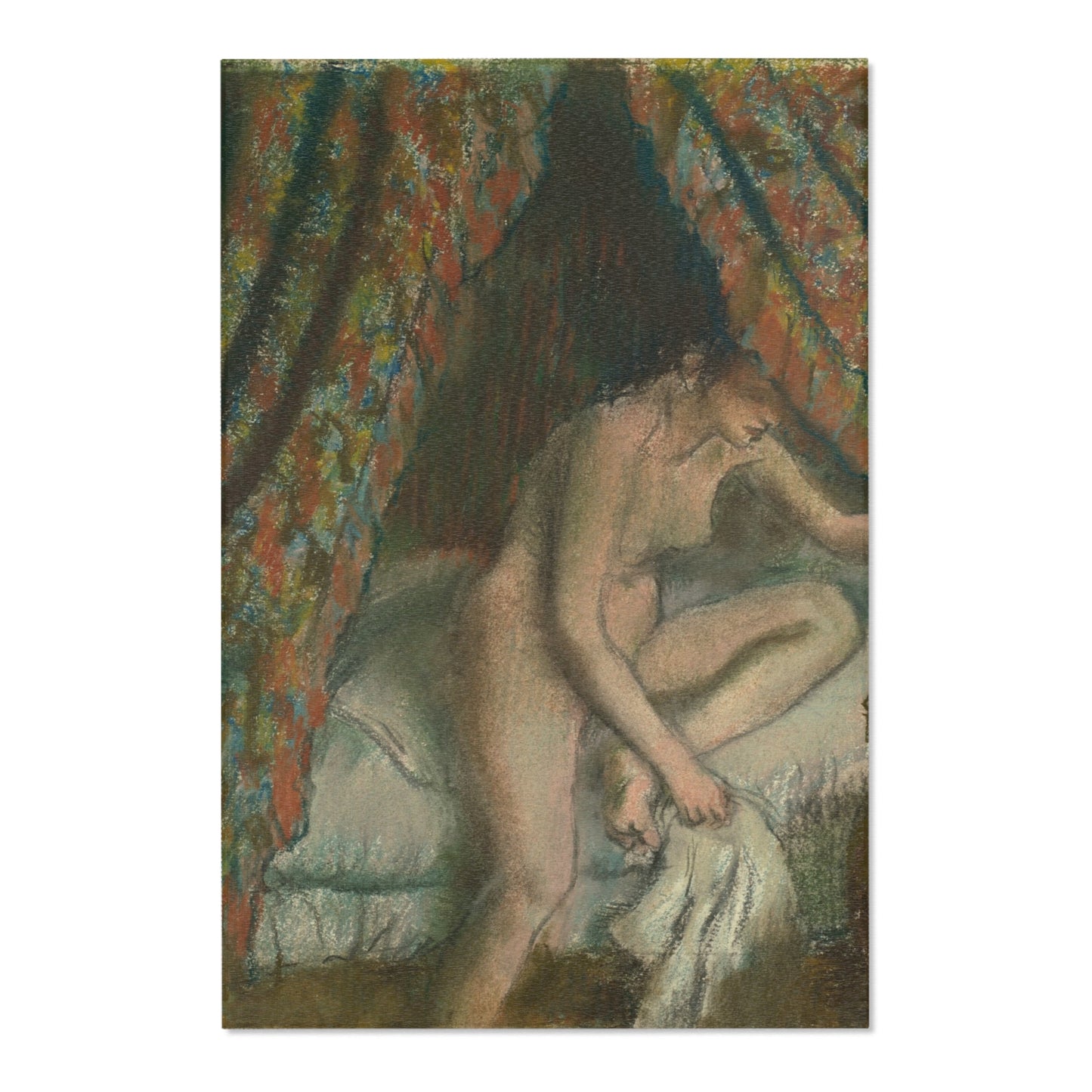 Hilaire Germain Edgar Degas - Retiring | Area Rug