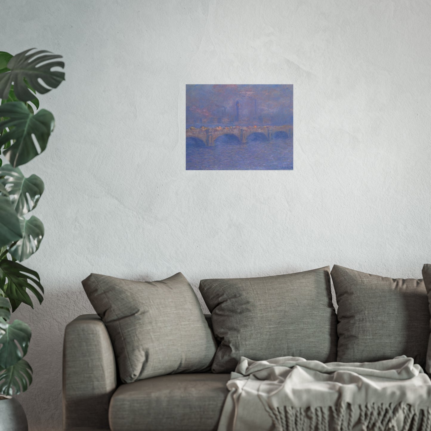 Claude Monet - Waterloo Bridge, Sunlight Effect | Fine Art Poster