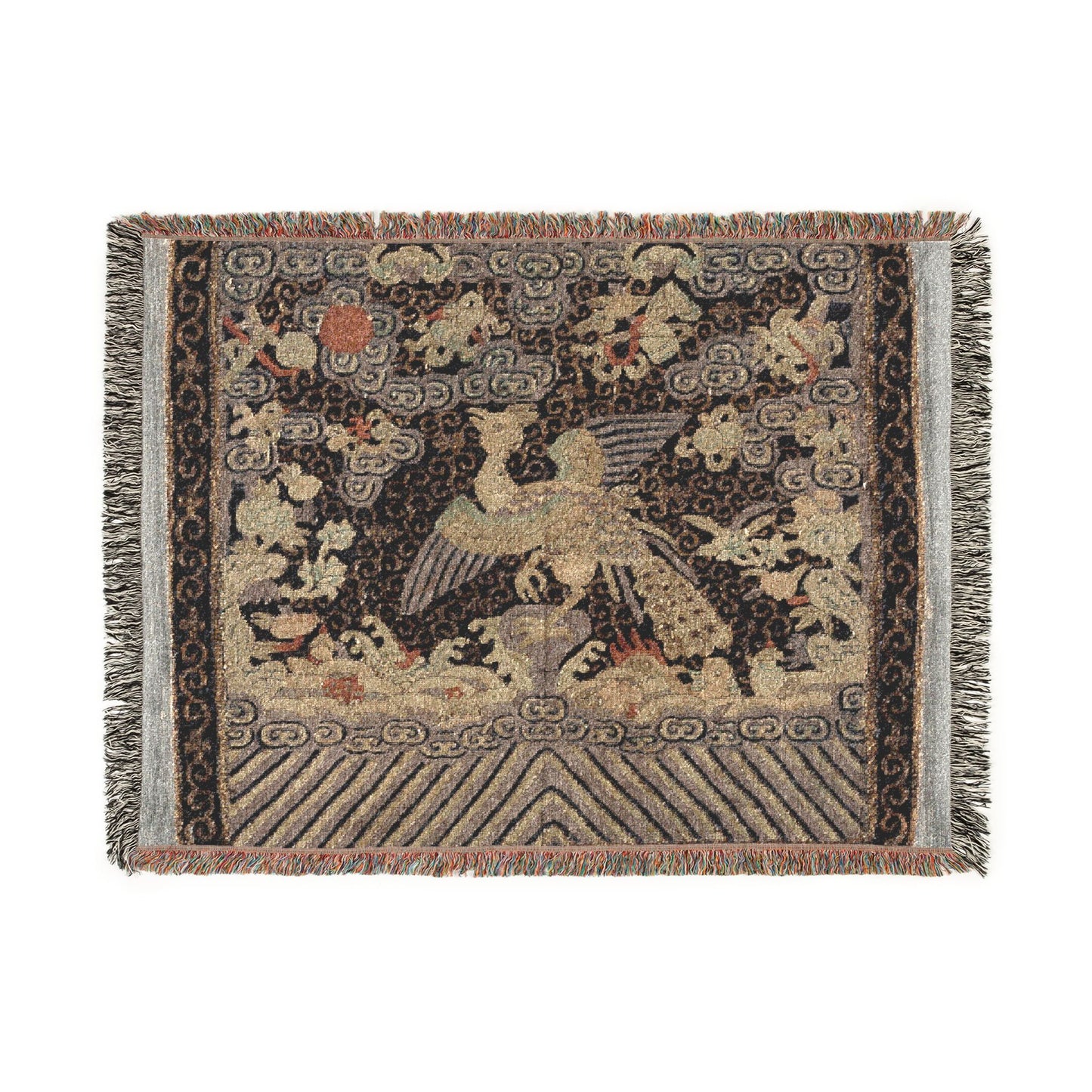 134_rank-badge-buzi | Woven Tapestry Blanket