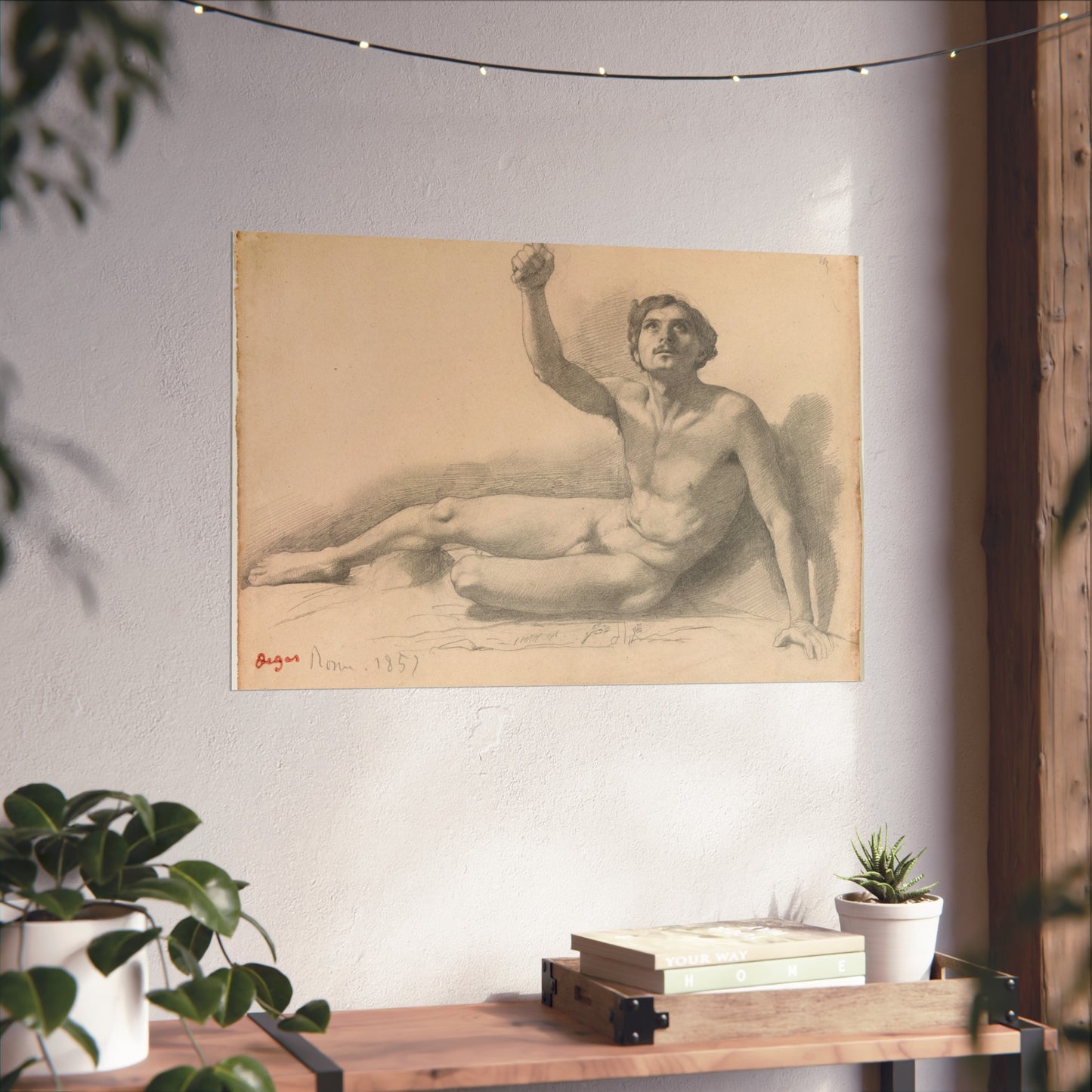 Hilaire Germain Edgar Degas - Study of a Male Nude | Fine Art Poster