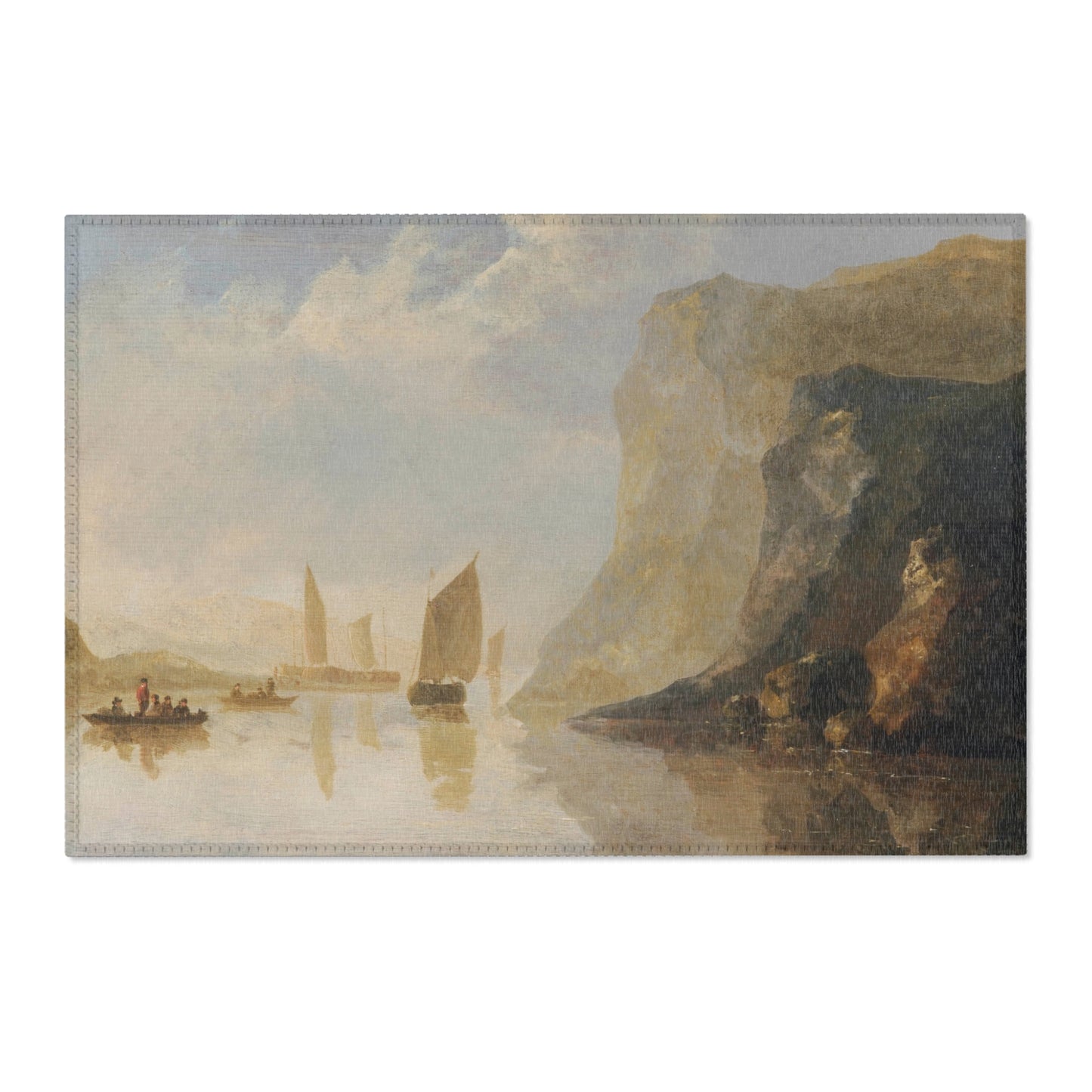 Aelbert Cuyp - View on the Rhine 61 cuyp 6608 | Area Rug