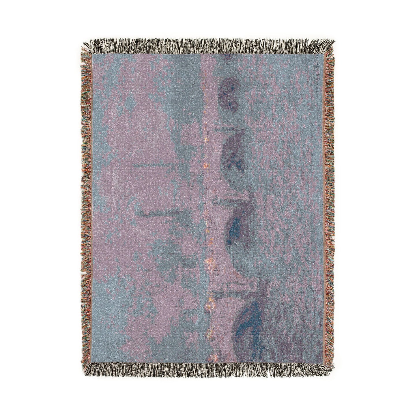 Claude Monet - Waterloo Bridge, Sunlight Effect | Woven Tapestry Blanket