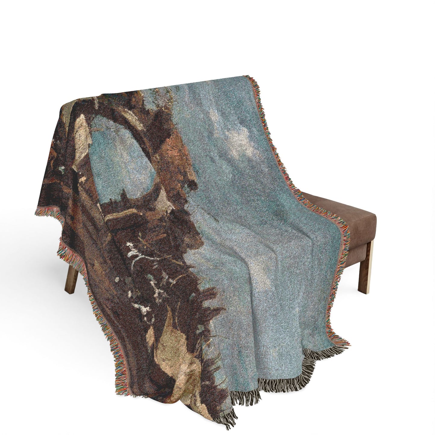 Francesco Guardi - Ruined Archway | Woven Tapestry Blanket