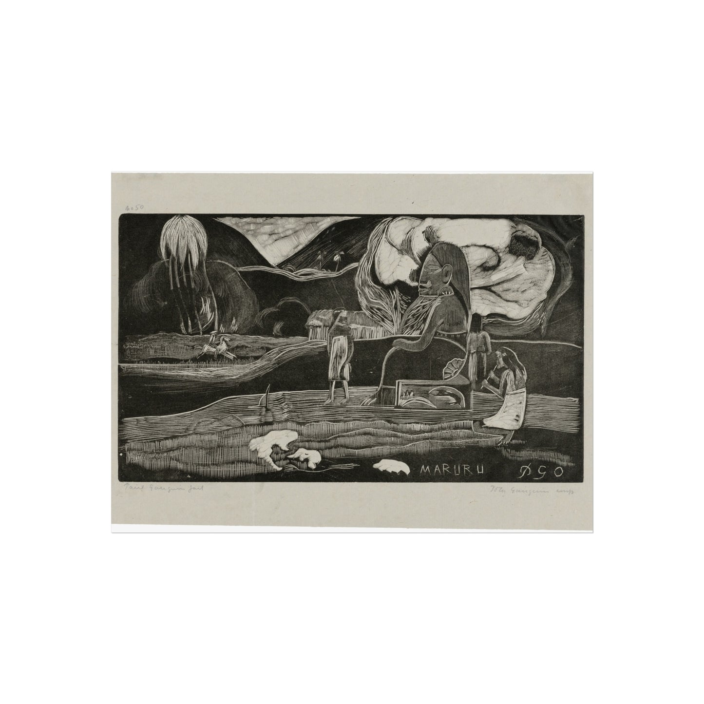 Paul Gauguin - Maruru (Offerings of Gratitude), from the Noa Noa Suite | Fine Art Poster