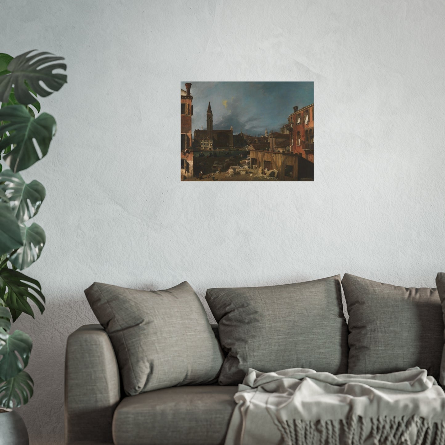Canaletto - The Stonemason's Yard | Fine Art Poster