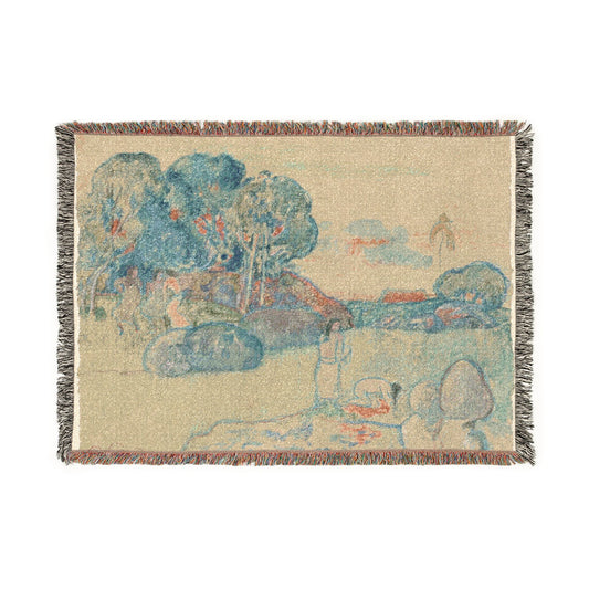 Tahitian Landscape — Gauguin Tapestry Blanket