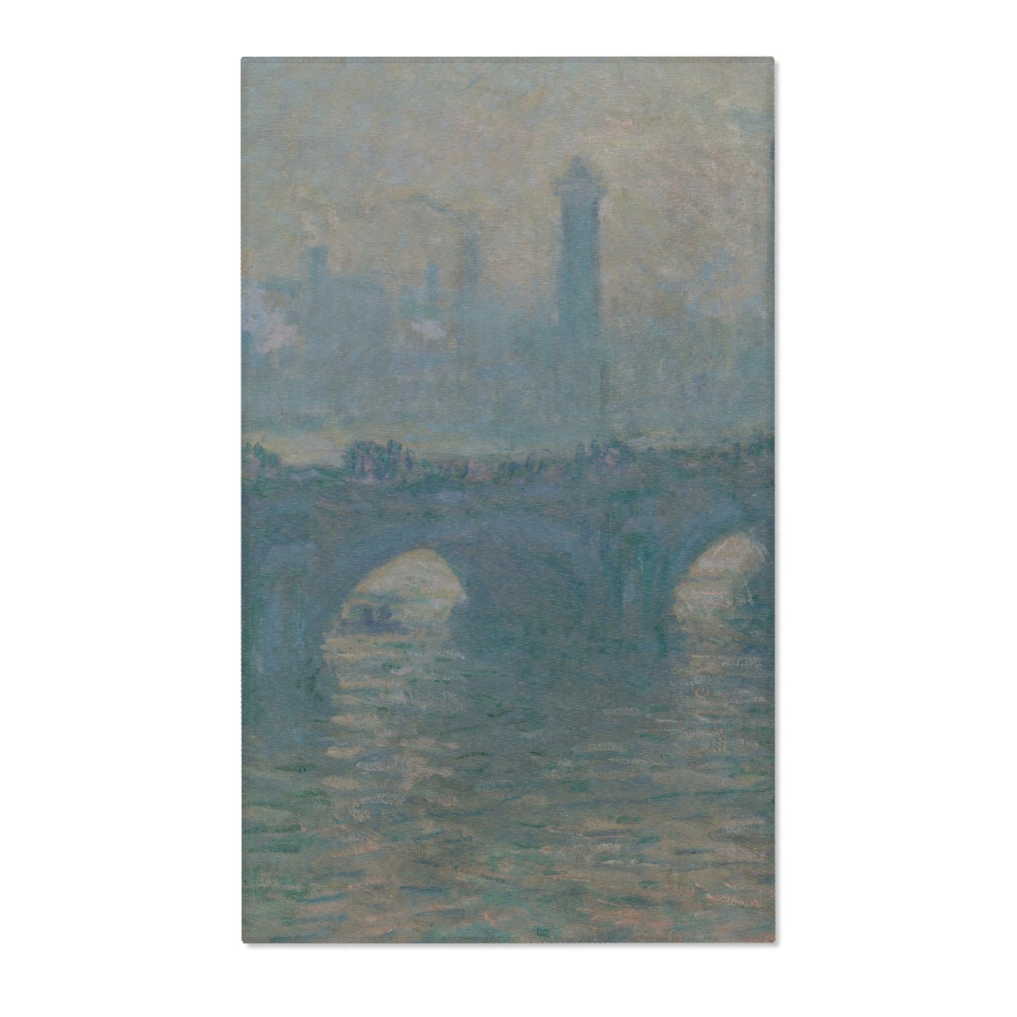 Claude Monet - Waterloo Bridge, Gray Weather | Area Rug